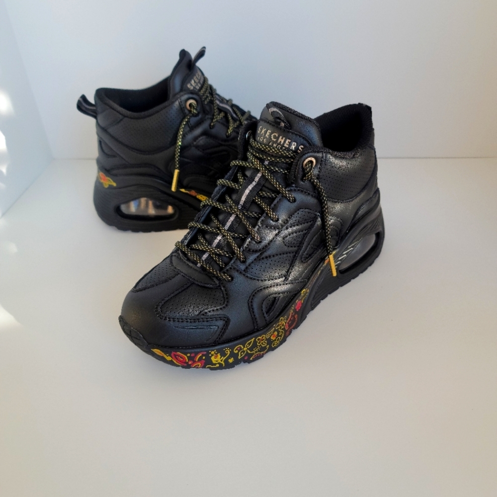 Skechers Street Uno Hi Her Friends Blk Women's Size 9.5 - Picture 2 of 8